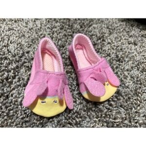 American Girl Bitty Baby Replacement Pink & Yellow Slipper Shoes